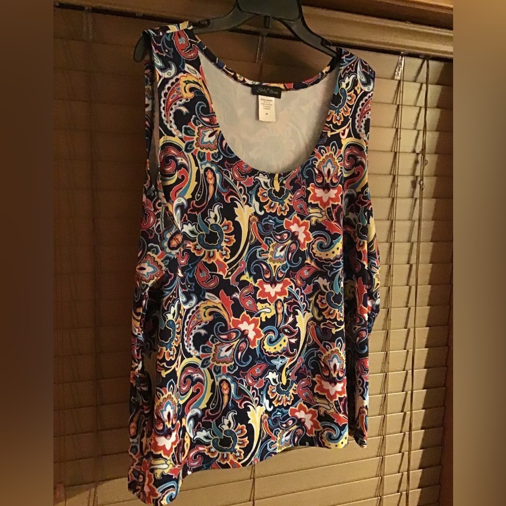 Slinky Brand Tank Top 2X Bright Design